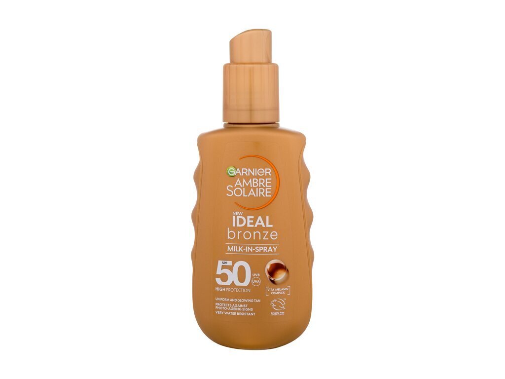 Päevitussprei kehale Garnier Ambre Solaire Ideal Bronze SPF50, 150 ml hind ja info | Päikesekreemid | kaup24.ee