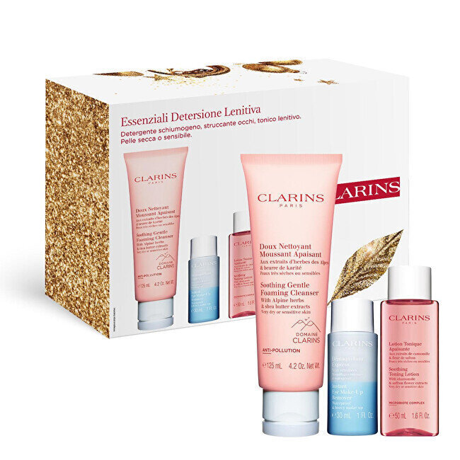 Kosmeetikakomplekt Clarins: puhastusvahend, 125 ml + silmameigieemaldaja, 30 ml + toonik, 50 ml цена и информация | Näopuhastusvahendid | kaup24.ee