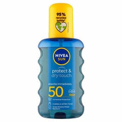 Спрей от солнца Nivea Sun Invisible SPF 50 Protect &amp; Dry, 200 мл цена и информация | Кремы от загара | kaup24.ee