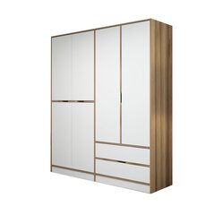 Шкаф Elina, белый/коричневый цена и информация | Шкафы | kaup24.ee