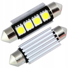 Светодиодная Трубка C5w C10w 4 Led Smd 5050 Canbus 41 42mm, ME Premium цена и информация | Автомобильные лампочки | kaup24.ee