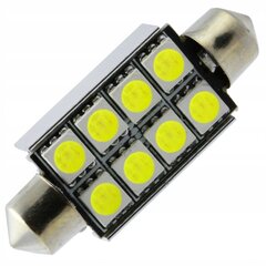 Led 8 Smd 5050 C5w C10w Canbus 41-42 Mm ME Premium цена и информация | Автомобильные лампочки | kaup24.ee