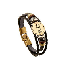 Кожаный браслет-оберег для мужчин и женщин JHM wholesale Gemini цена и информация | Мужские украшения | kaup24.ee