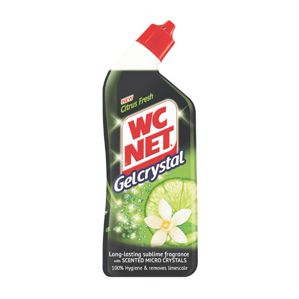 Tualettgeel WC Net Crystal, Citrus Fresh, 750 ml цена и информация | Puhastusvahendid | kaup24.ee