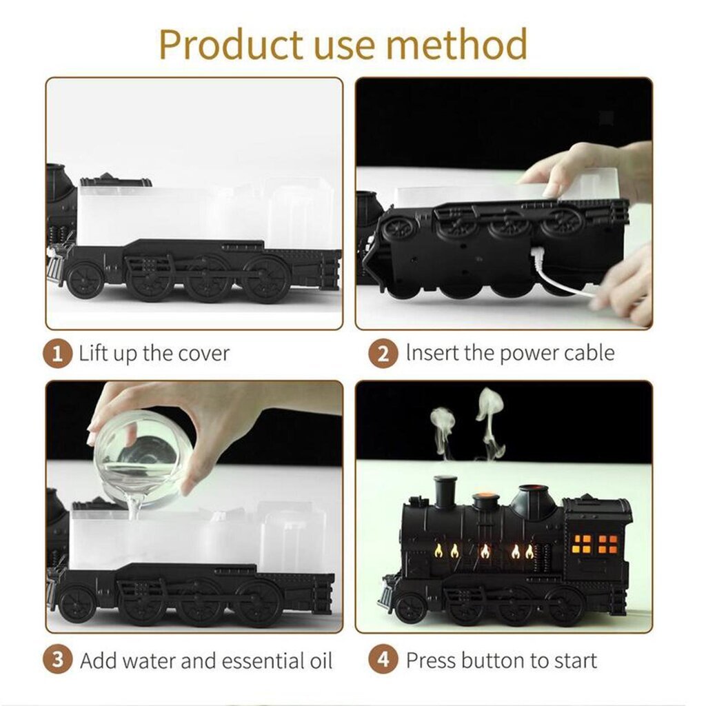 Aroomiteraapiline õhuniisutaja Train + eeterlik õli цена и информация | Õhuniisutajad | kaup24.ee