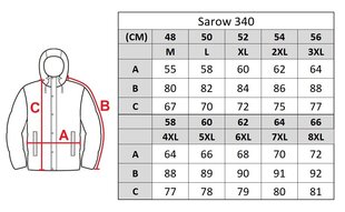 Куртка мужская Sarow 340, серая цена и информация | Мужские куртки | kaup24.ee