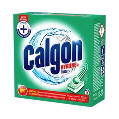 Таблетки для очистки стиральных машин Calgon Hygiene+, 15 шт цена и информация | Очистители | kaup24.ee