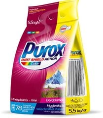 Порошок стиральный Purox Color, 5.5 кг цена и информация | Средства для стирки | kaup24.ee