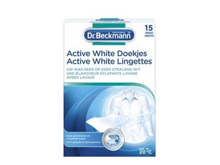 Salvrätikud valge pesu pesemiseks Dr.Beckmann Active White, 15 tk цена и информация | Средства для стирки | kaup24.ee