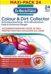 Salvrätikud värvilise pesu pesemiseks Dr.Beckmann Colour & Dirt Collector, 24 tükki hind ja info | Pesuvahendid | kaup24.ee