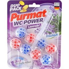 WC pottide värskendaja Purmat 3in1, Lavendel, 2x50 g hind ja info | Puhastusvahendid | kaup24.ee