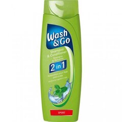 Šampoon-Palsam Wash & Go Sport, 2 in 1, 200 ml hind ja info | Wash & Go Kosmeetika, parfüümid | kaup24.ee