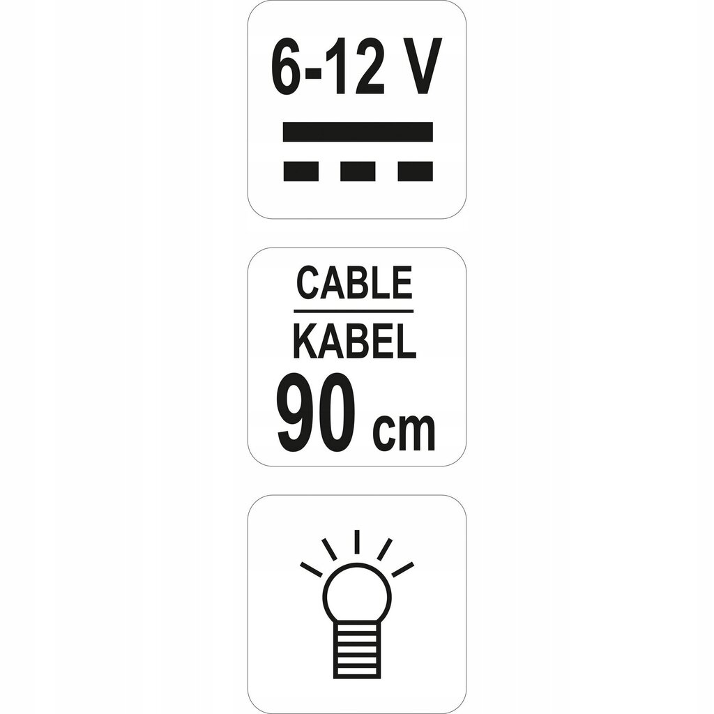 Auto pinge tester Yato 6-12v Yt-2866 цена и информация | Käsitööriistad | kaup24.ee