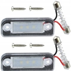 Komplektis 2 LED-numbrivalgustit ME Premium hind ja info | Autopirnid | kaup24.ee