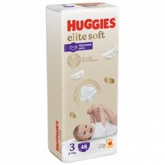 Laste mähkmepüksid Huggies Elite Soft, suurus 3, 6-11 kg, 48 tk цена и информация | Подгузники | kaup24.ee