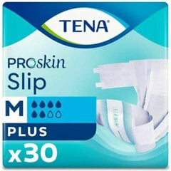 Подгузники для взрослых Tena Slip ProSkin Plus, размер M, 30 шт цена и информация | Подгузники, прокладки, одноразовые пеленки для взрослых | kaup24.ee