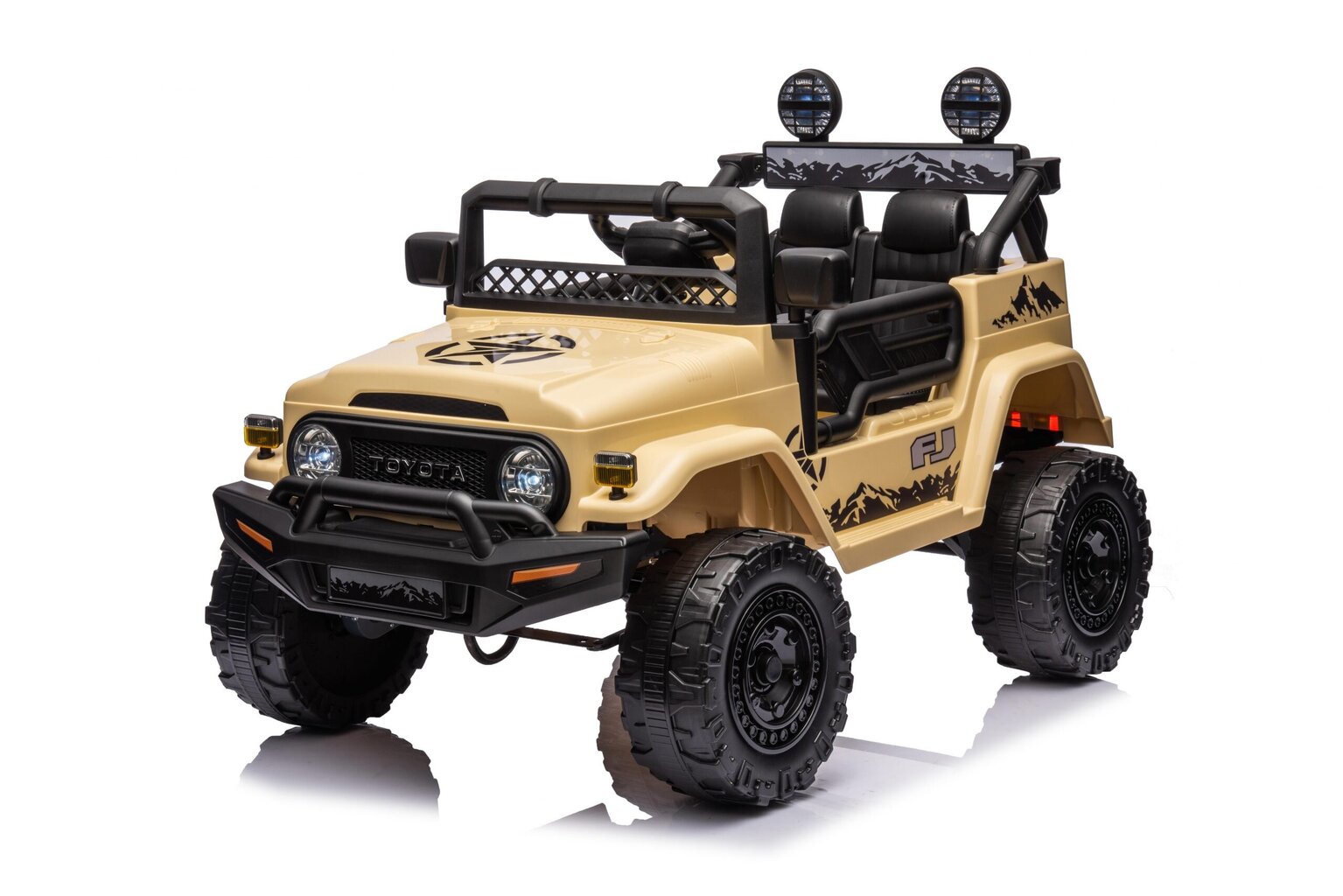 Toyota Cruiser Gold 4x4 lasteauto цена и информация | Laste elektriautod | kaup24.ee