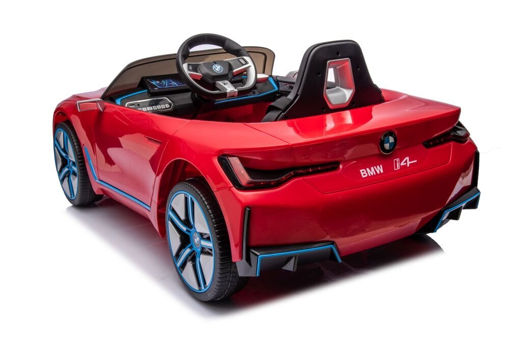 Laste elektriauto BMW I4 4x4, punane цена и информация | Laste elektriautod | kaup24.ee