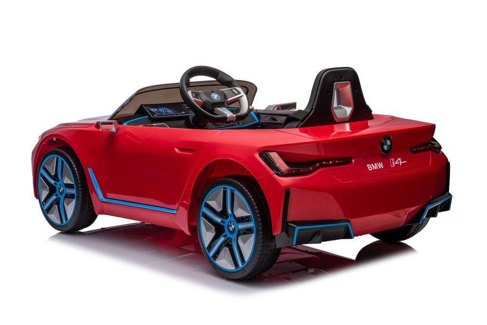 Laste elektriauto BMW I4 4x4, punane hind ja info | Laste elektriautod | kaup24.ee