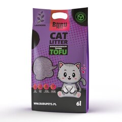 Biolagunev kassiliiv lavendlilõhnaga Bubu Pets Tofu, 2,5kg / 6L цена и информация | Наполнители для кошачьих туалетов | kaup24.ee