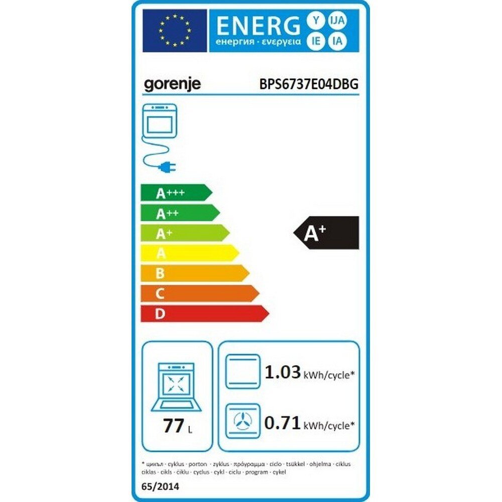 Gorenje BPS6737E04DBG hind ja info | Ahjud | kaup24.ee