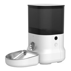 Автоматическая кормушка для домашних животных с металлической чашей Dogness, белая цена и информация | Миски, ящики для корма | kaup24.ee
