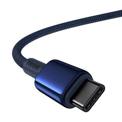 Кабель USB-C на USB-C Baseus Tungsten Gold, 100 Вт, 2 м, синий цена и информация | Кабели для телефонов | kaup24.ee