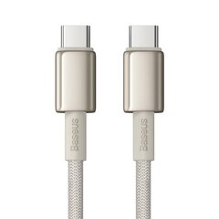 Kaabel USB-C to USB-C Baseus Tungsten, 2m hind ja info | Mobiiltelefonide kaablid | kaup24.ee