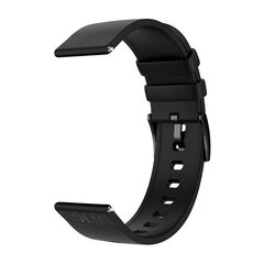 Силиконовый ремешок для умных часов Colmi, черный, 22 мм цена и информация | Аксессуары для смарт-часов и браслетов | kaup24.ee