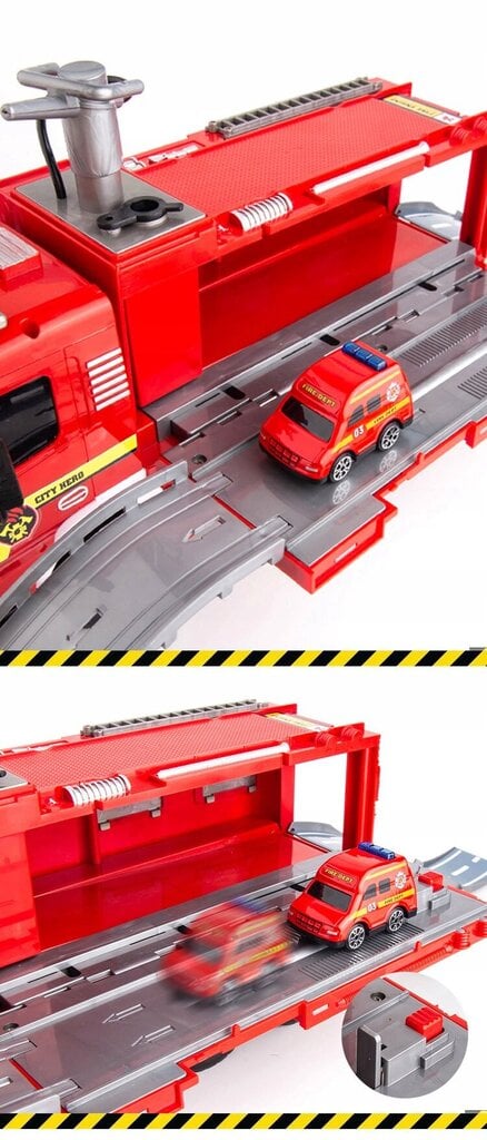 Tuletõrjevoolik tuletõrje 4 sõidukit laste jaoks цена и информация | Poiste mänguasjad | kaup24.ee