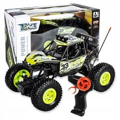 Kaugjuhitav auto off-road Rock Crawler RC, roheline цена и информация | Игрушки для мальчиков | kaup24.ee