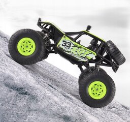 Kaugjuhitav auto off-road Rock Crawler RC, roheline hind ja info | Poiste mänguasjad | kaup24.ee