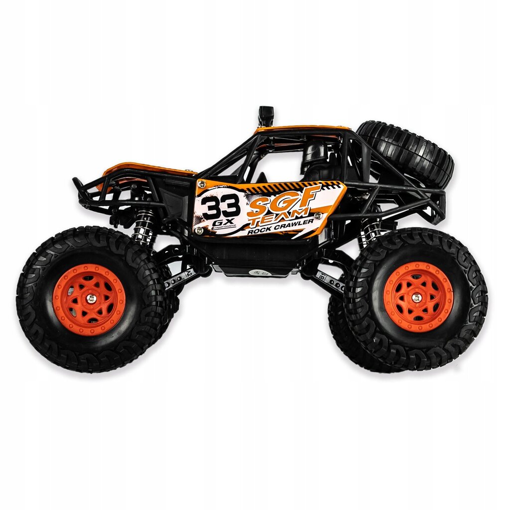 Kaugjuhitav auto karm Rock Crawler RC oranž цена и информация | Poiste mänguasjad | kaup24.ee