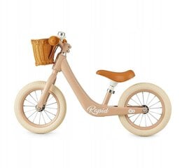 Балансировочный велосипед Kinderkraft Rapid 12 дюймов, коричневый цена и информация | Балансировочные велосипеды | kaup24.ee