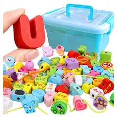 Puidust klotsid Montessori, 107 tk цена и информация | Игрушки для малышей | kaup24.ee