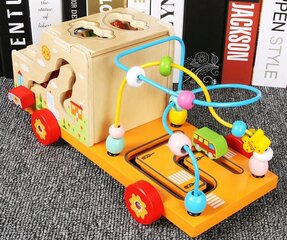 Puidust auto sorteerija Montessori цена и информация | Игрушки для малышей | kaup24.ee