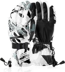 Лыжные перчатки Atercel, бело-зеленые, S цена и информация | Женские перчатки | kaup24.ee