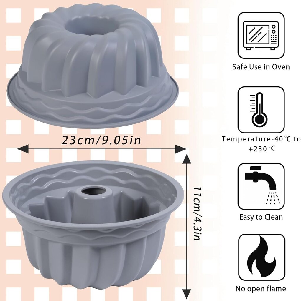 Silikoonist koogivorm Generic, 23 cm цена и информация | Ahjuvormid ja küpsetustarvikud | kaup24.ee