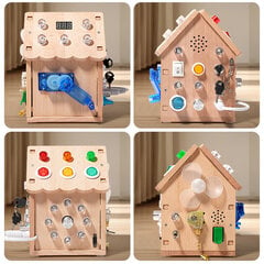 Обучающий детский деревянный домик Harmony Hill's AFF83 цена и информация | Развивающие игрушки и игры | kaup24.ee