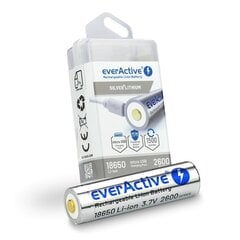 Aku EverActive 18650 3,7V цена и информация | Батарейки | kaup24.ee