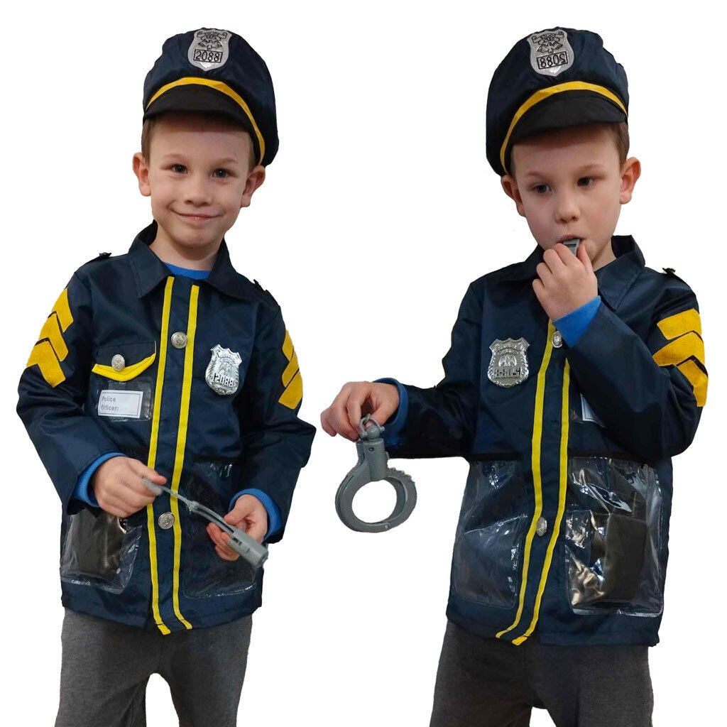 Politseiniku kostüüm lastele цена и информация | Karnevali kostüümid | kaup24.ee