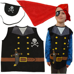 Kostium strój karnawałowy pirat żeglarz 3-8 lat цена и информация | Карнавальные костюмы | kaup24.ee