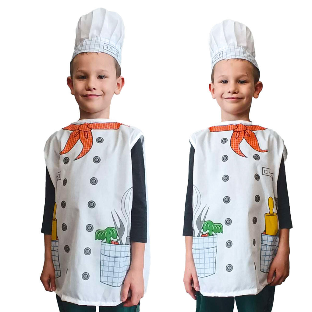 Laste kostüüm kokk, valge hind ja info | Karnevali kostüümid | kaup24.ee