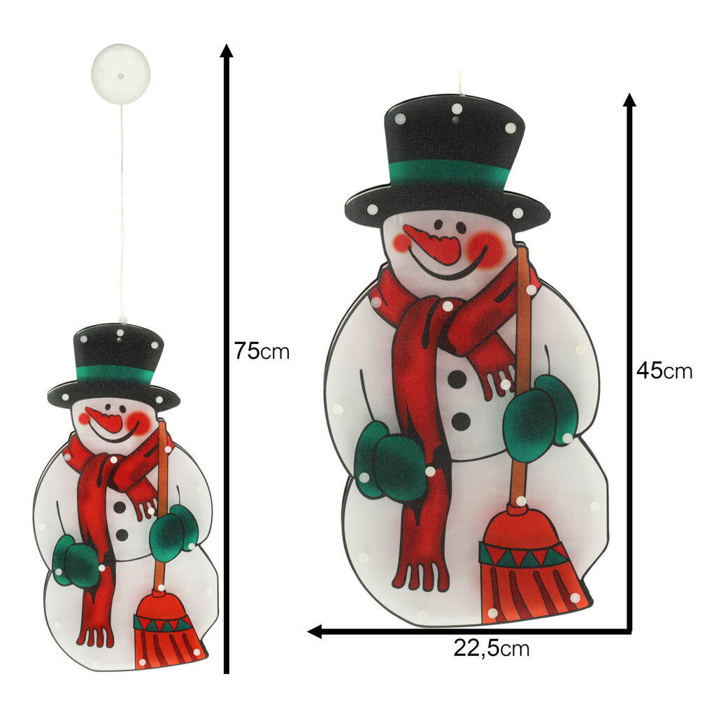 Jõulukaunistus LED-valgustusega, 45 cm hind ja info | Jõulukaunistused | kaup24.ee