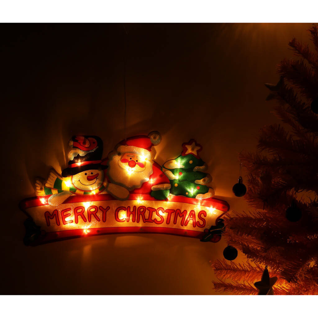 Jõulukaunistus LED-valgustusega Merry Christmas, 45 cm цена и информация | Jõulukaunistused | kaup24.ee