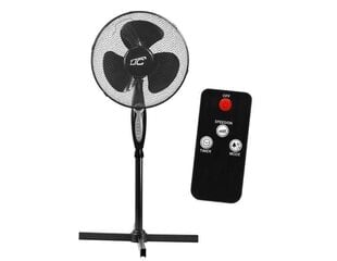Standing Fan WT03 40W 16" black 3 modes with remote control HQ цена и информация | Вентиляторы | kaup24.ee
