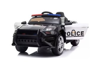 детский одноместный полицейский электромобиль, черный цена и информация | Электромобили для детей | kaup24.ee