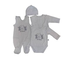 комплект одежды, белый, размер 56 цена и информация | Комплекты одежды для новорожденных | kaup24.ee