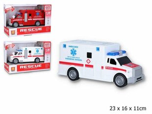 Heli- ja valgusefektidega kiirabi Lean Toys hind ja info | Poiste mänguasjad | kaup24.ee
