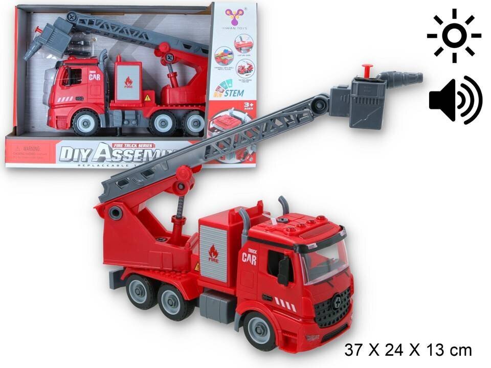 Helide ja tuledega tuletõrjeauto Yiwan Toys цена и информация | Poiste mänguasjad | kaup24.ee